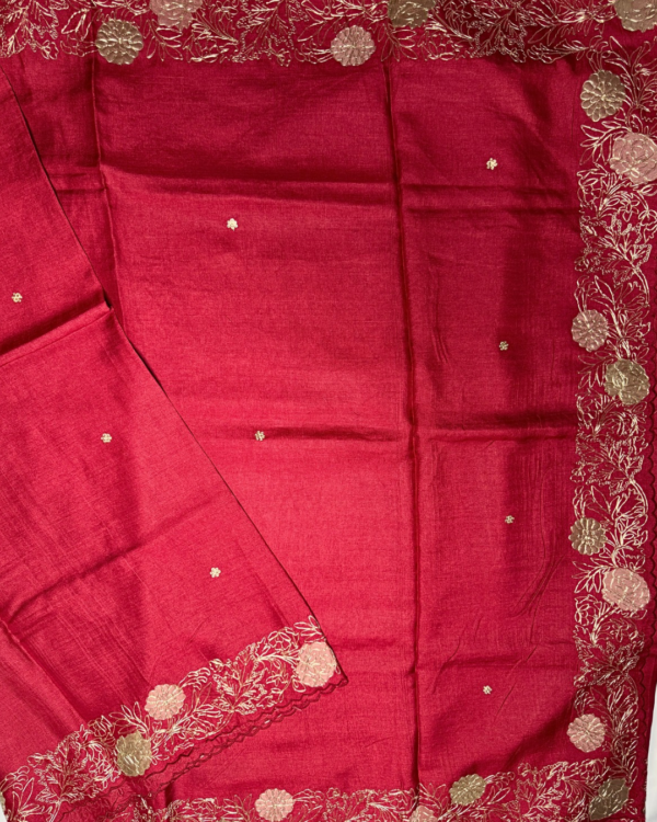 Pure handloom tussar saree - Image 1