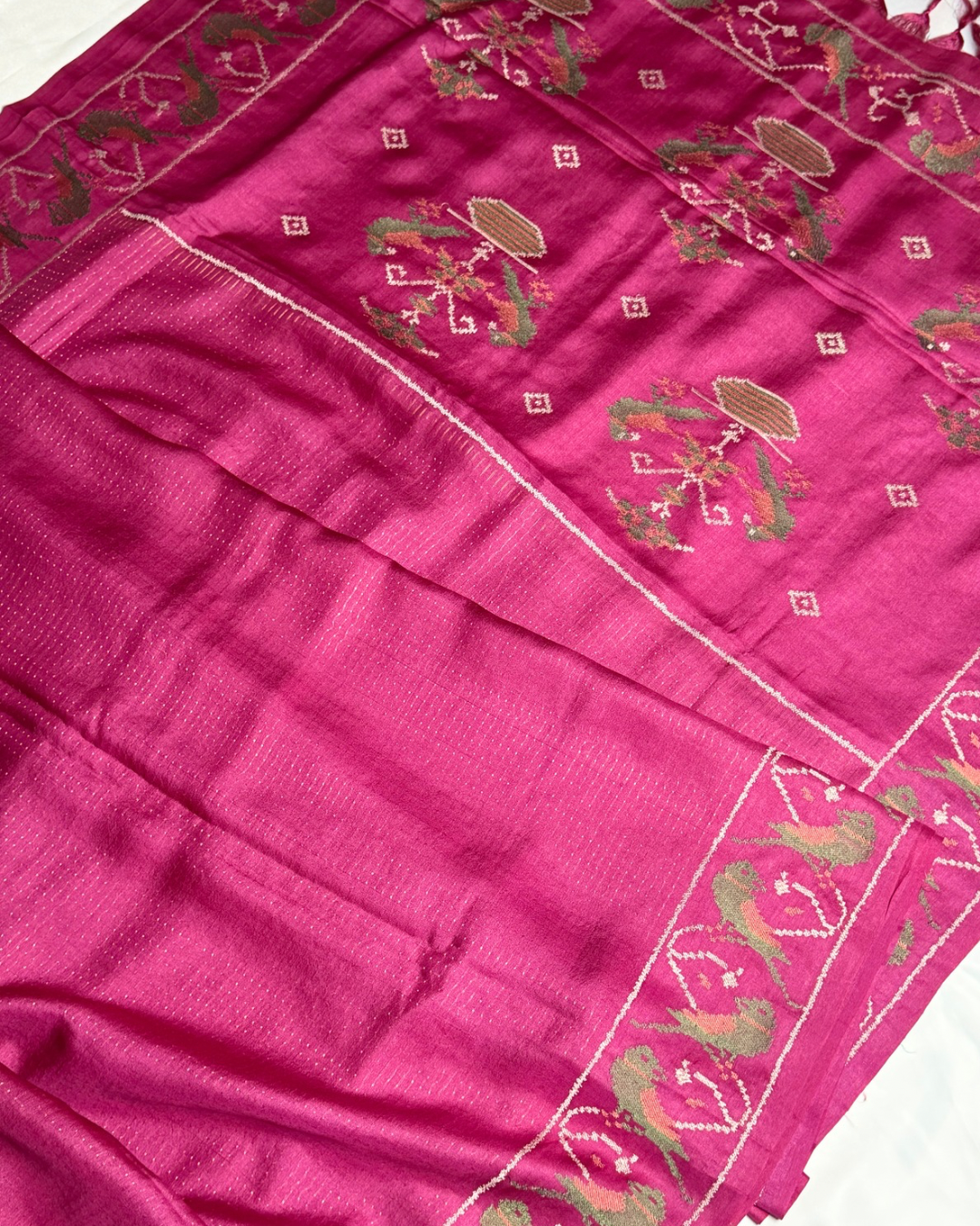Pure handloom tussar saree - Image 2
