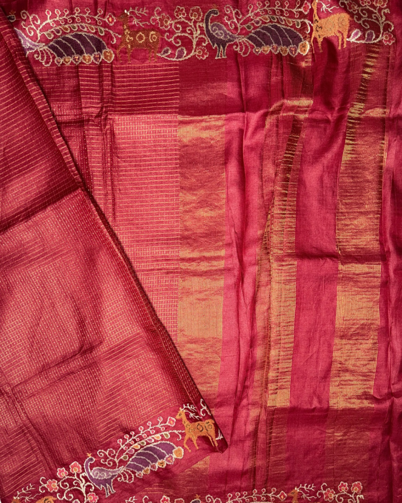 Pure handloom tussar saree