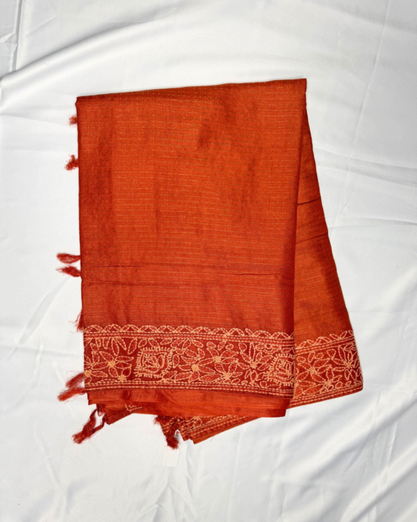 Pure handloom tussar saree - Image 1
