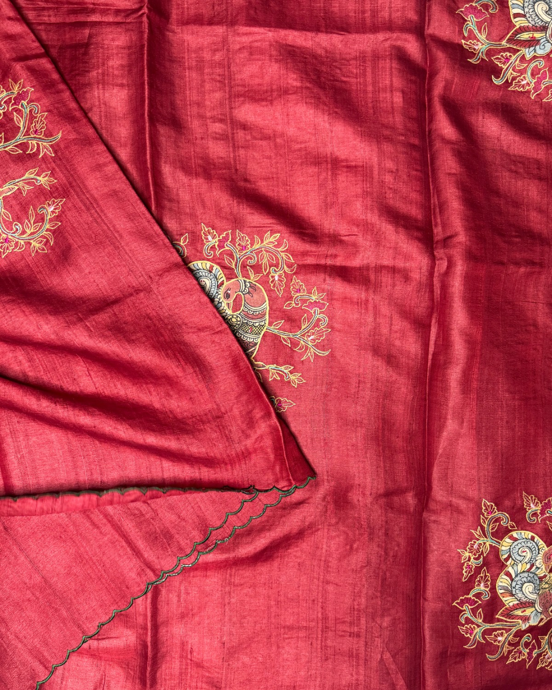Pure handloom tussar saree - Image 1